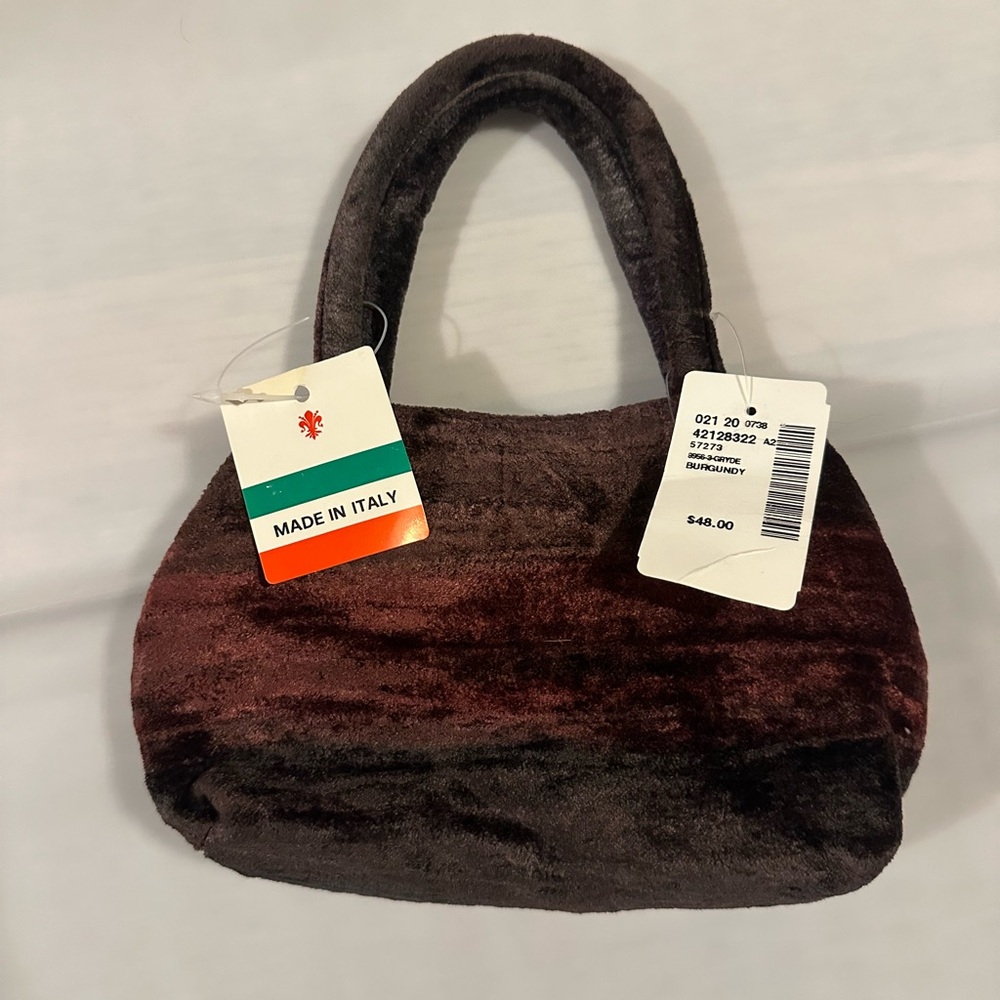 NWT Vintage velvet mini handbag